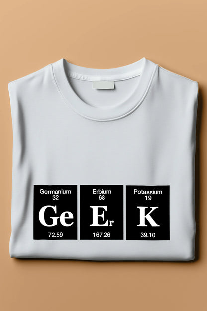 Scientific Geek White T-Shirt – Wear Your Love for Chemistry